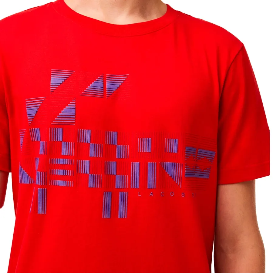 Imagen 1 de 6 de Remera Lacoste Novak Djokovic-ROJO/AZUL