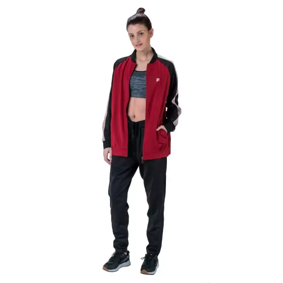 Imagen 1 de 2 de Conjunto Fila Mujer Trigger Ii-NEGRO/BORDO