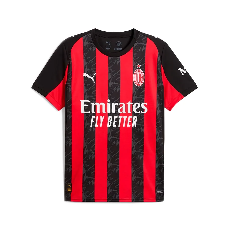 Imagen 1 de 5 de Camiseta Puma Home AC Milan 25/26-NEGRO/ROJO