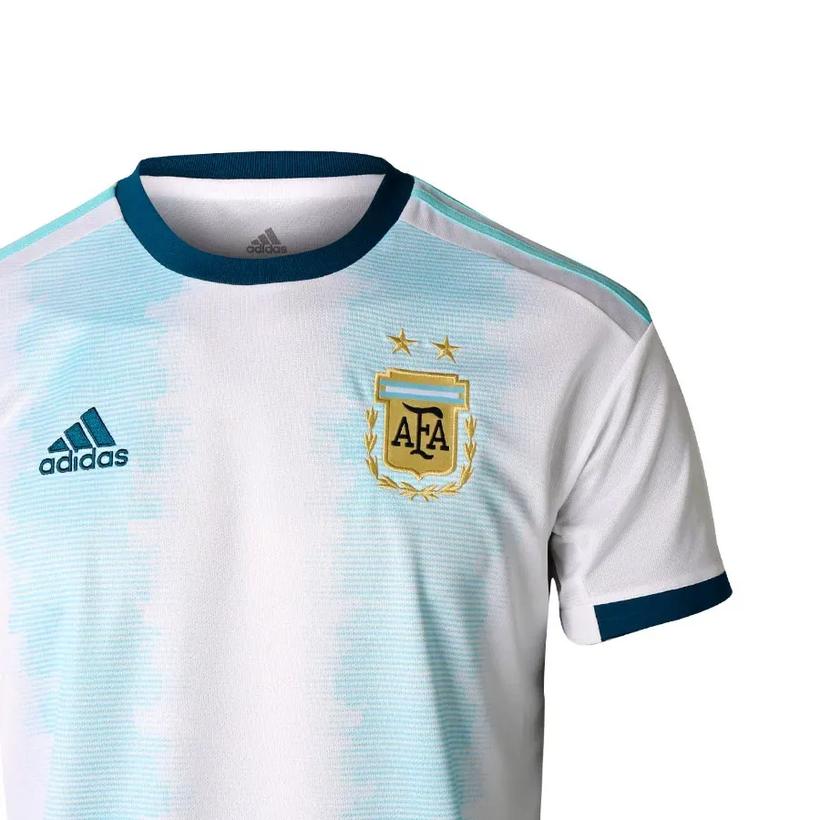 Imagen 2 de 4 de Camiseta adidas Oficial Selección Argentina Local-CELESTE/BLANCO