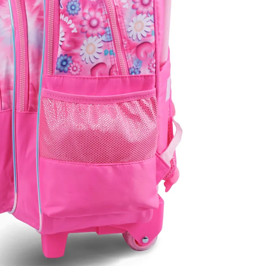 Imagen 4 de 7 de Mochila Footy C/Carro Capybag 18"-ROSA/MARRON