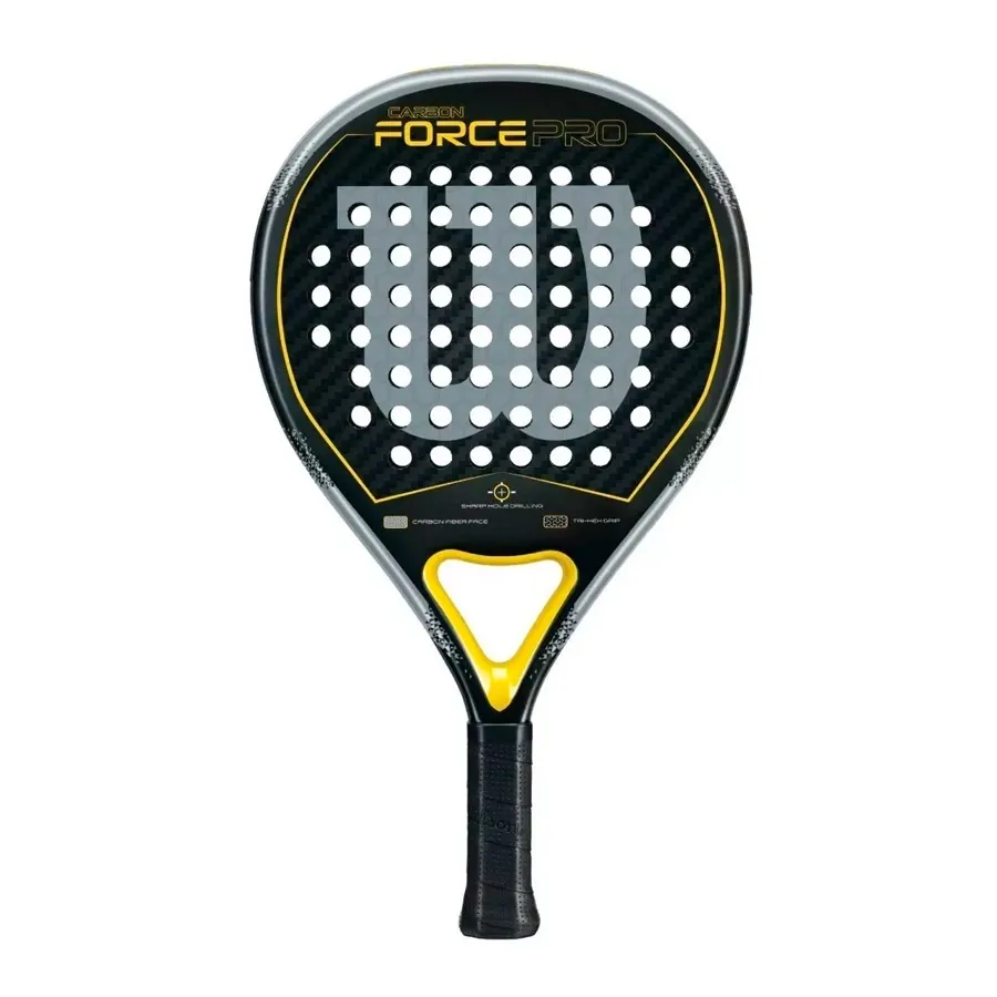 Imagen 1 de 2 de Paleta Wilson Carbon Force Pro-NEGRO/AMARILLO
