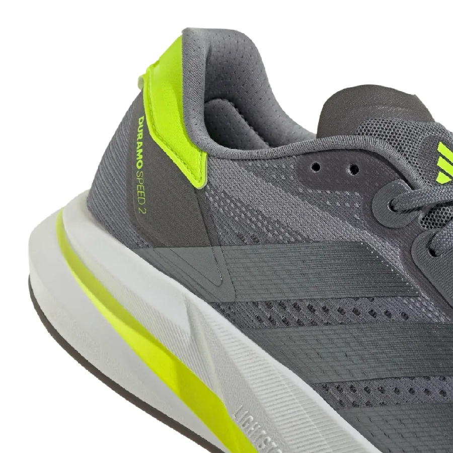 Imagen 5 de 7 de Zapatillas adidas Duramo Speed 2-GRIS/LIMA