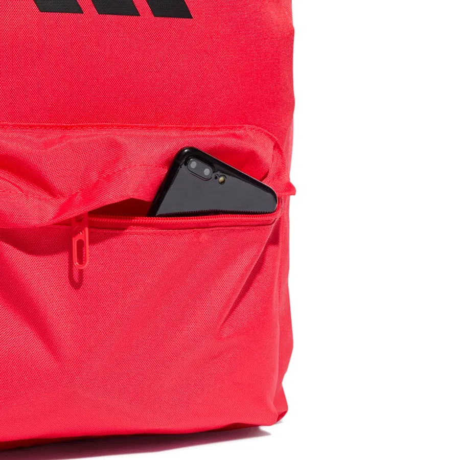 Imagen 4 de 5 de Mochila Adidas Classic-CORAL FLUOR/NEGRO