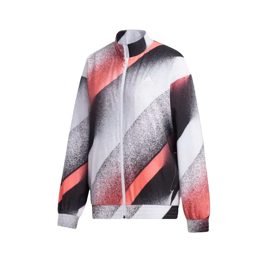 Imagen 4 de 6 de Campera adidas Deportiva Tejida Unleash Confidence-BLANCO/NEGRO/ROSA