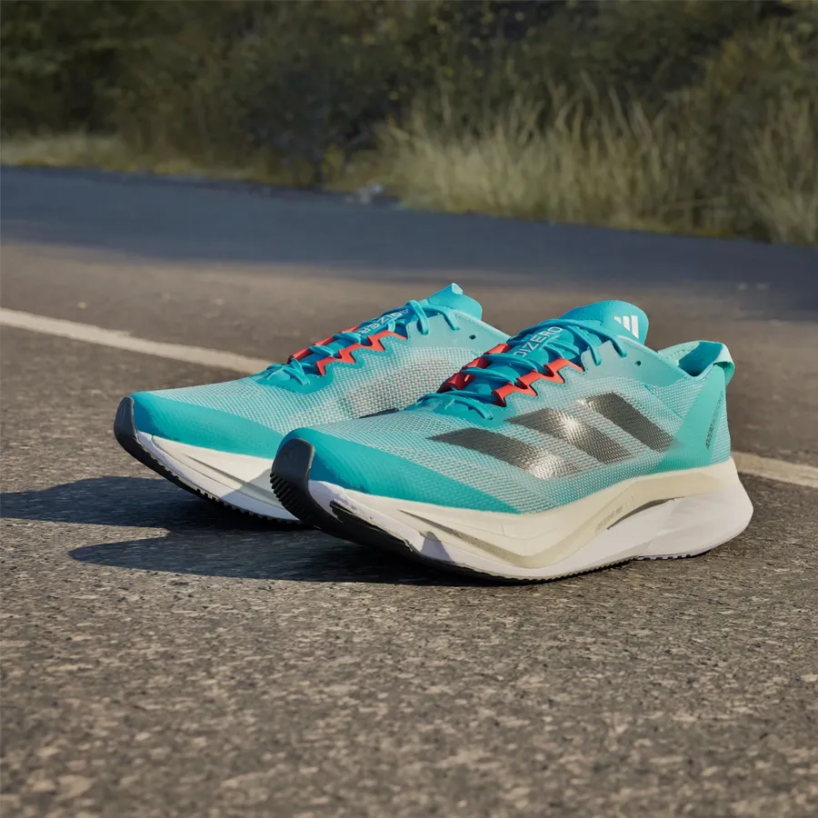 Imagen 7 de 8 de Zapatillas adidas Adizero Boston 12-TURQUESA/NEGRO/NARANJA