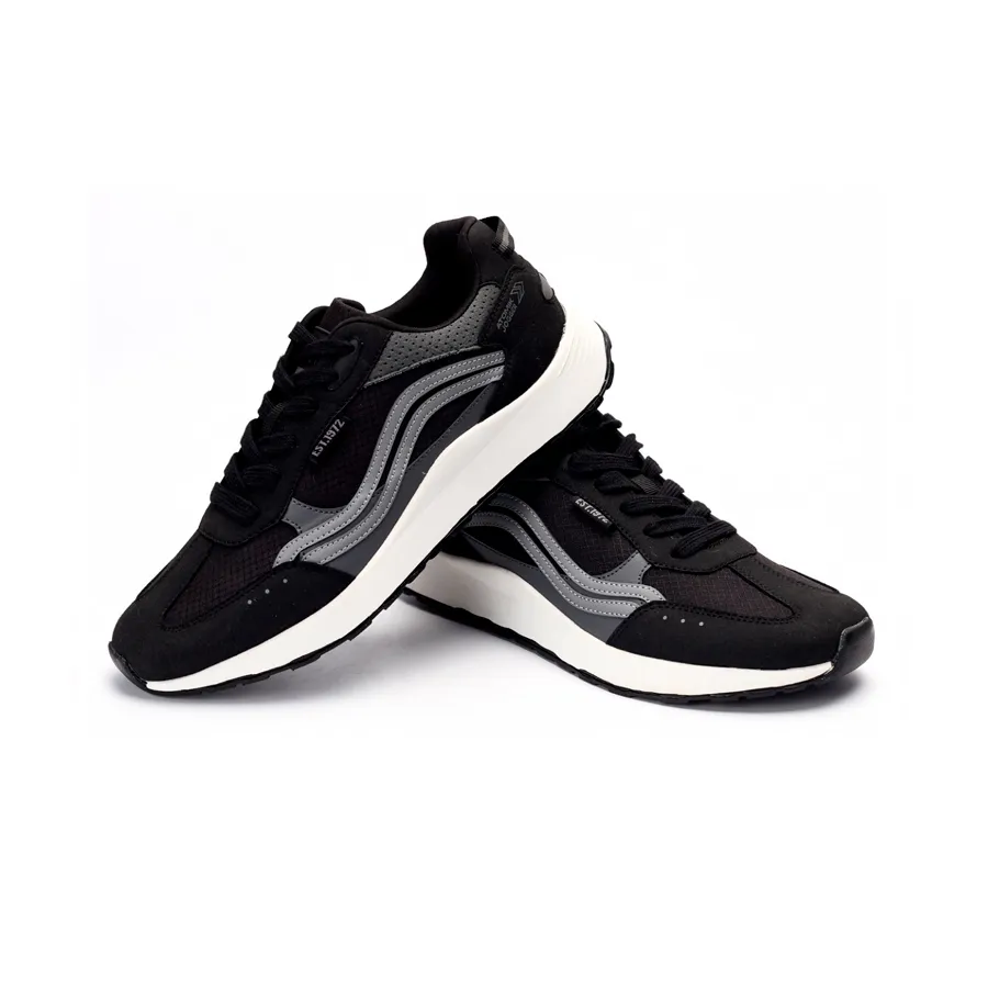 Imagen 2 de 4 de Zapatillas Atomik Casual Cordon Jogger 23-NEGRO/GRIS