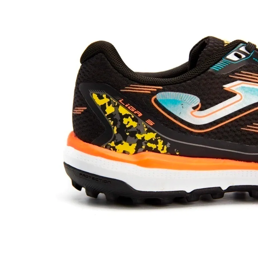 Imagen 4 de 5 de Botines Joma Liga 5 Tf-NEGRO/NARANJA/PLATA