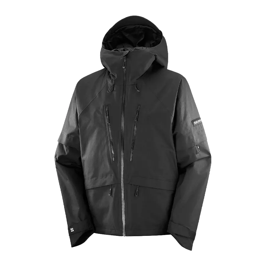 Imagen 2 de 3 de Campera Salomon Venom Full Zip-NEGRO