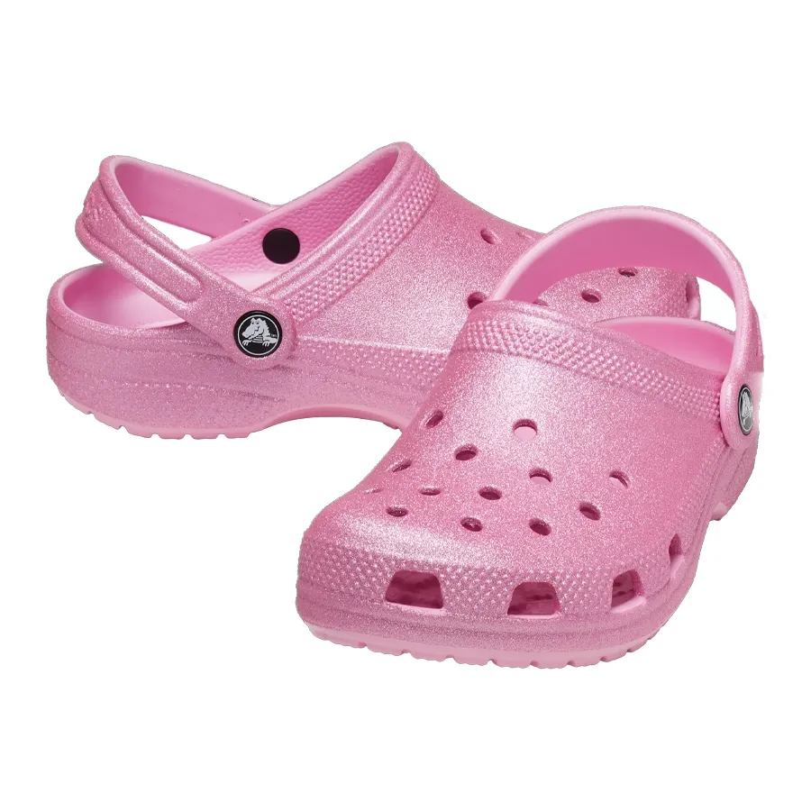 Imagen 3 de 4 de Ojotas Crocs Classic Glitter Clog-ROSA