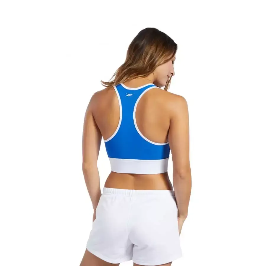 Imagen 1 de 4 de Top Reebok Te Linear Logo Bral-AZUL/BLANCO
