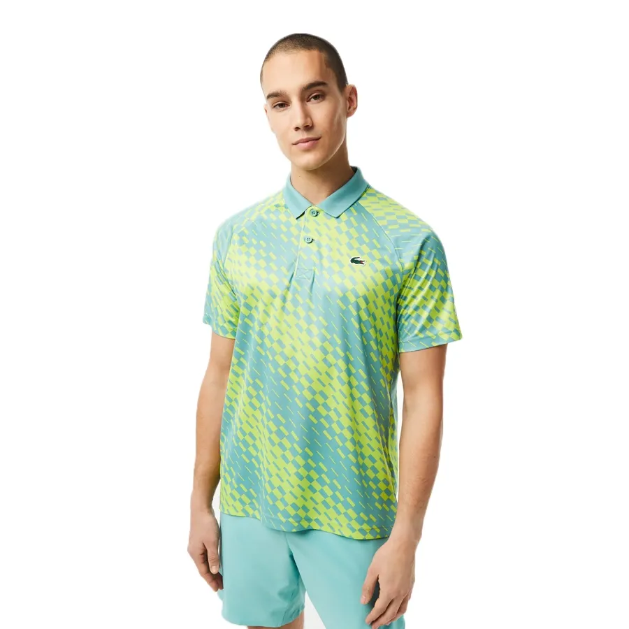 Imagen 0 de 5 de Remera Lacoste Novak Djokovic-VERDE/LIMA