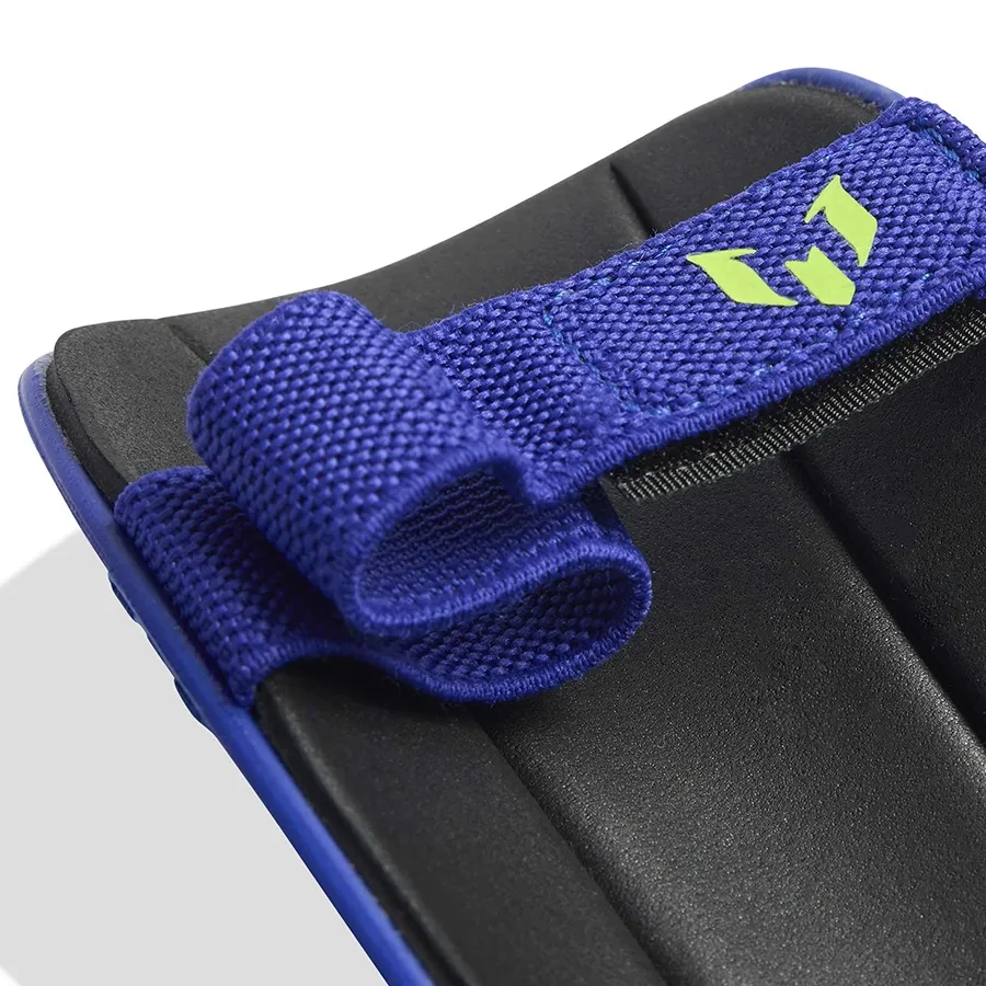 Imagen 2 de 3 de Canilleras adidas Messi SG Match-AZUL FRANCIA/AMARILLO FLUOR/CELESTE