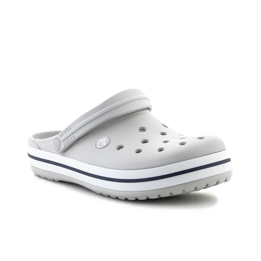 Imagen 1 de 6 de Ojotas Crocs Crocband-GRIS/BLANCO/NEGRO