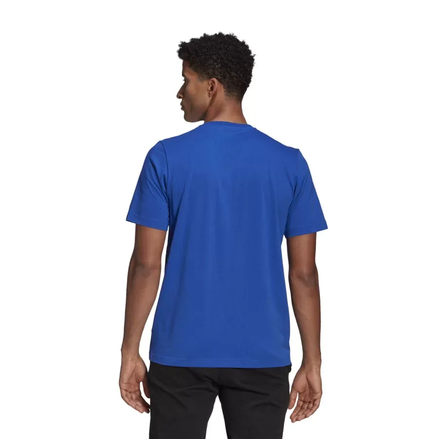Imagen 2 de 5 de Remera adidas Brushstroke Logo Box Estampada-AZUL/BLANCO