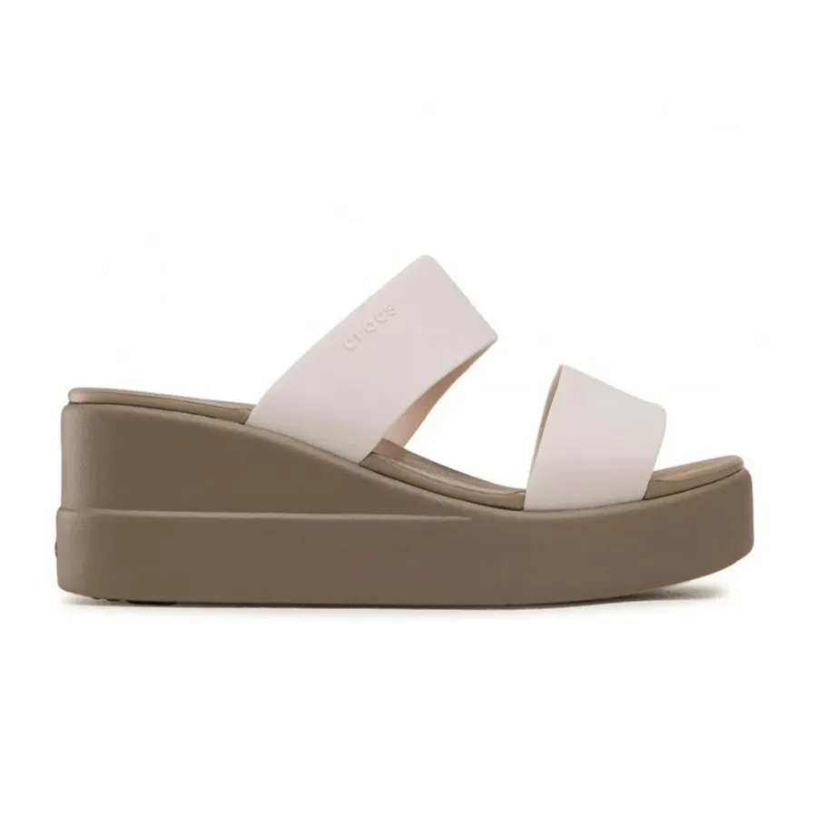 Imagen 0 de 4 de Sandalias Crocs Brooklyn Mid Wedge-NATURAL