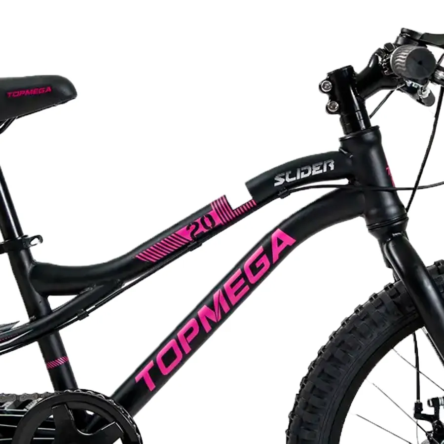 Imagen 1 de 7 de Bicicleta TopMega Slider R20 7V-NEGRO/FUCSIA