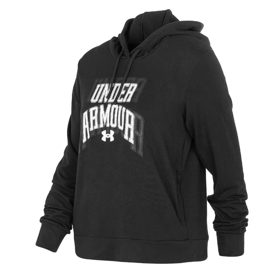 Imagen 0 de 2 de Buzo Under Armour Rival Terry Graphic-NEGRO/BLANCO