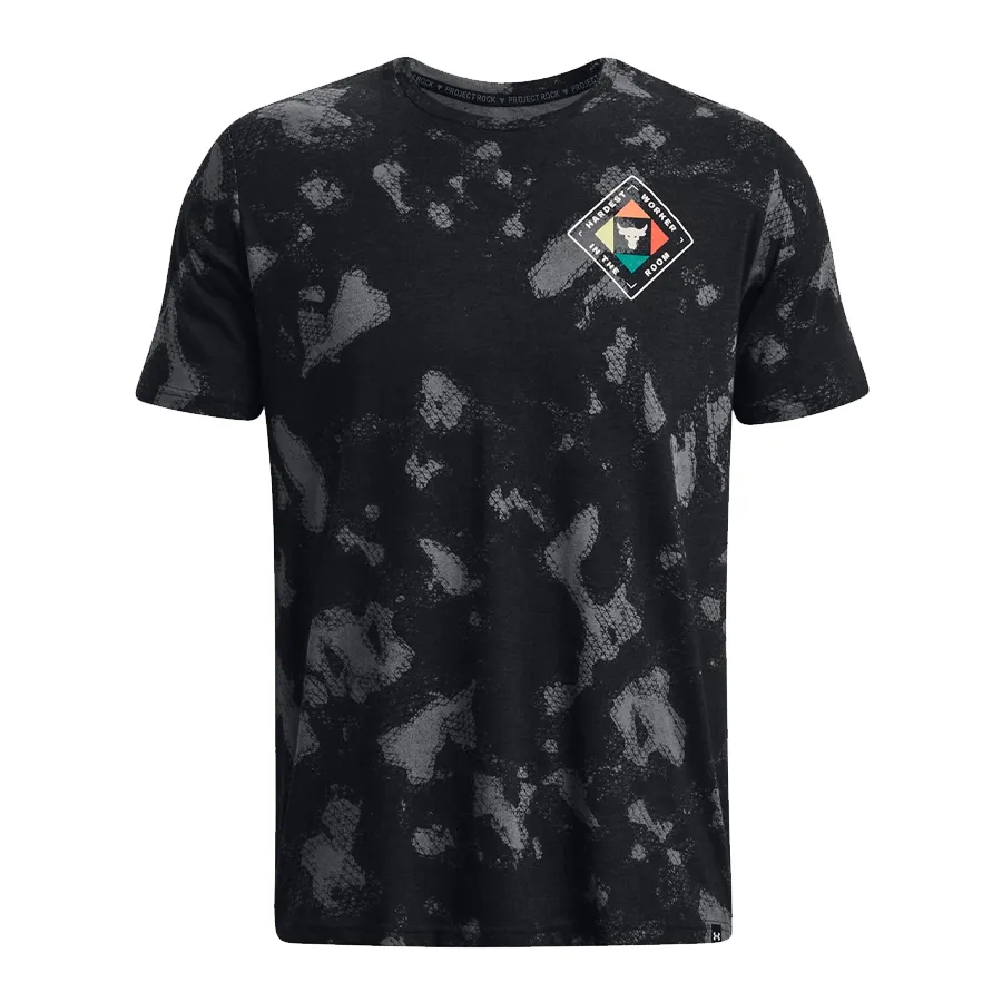 Imagen 0 de 6 de Remera Under Armour Project Rock Hwir-NEGRO/GRIS