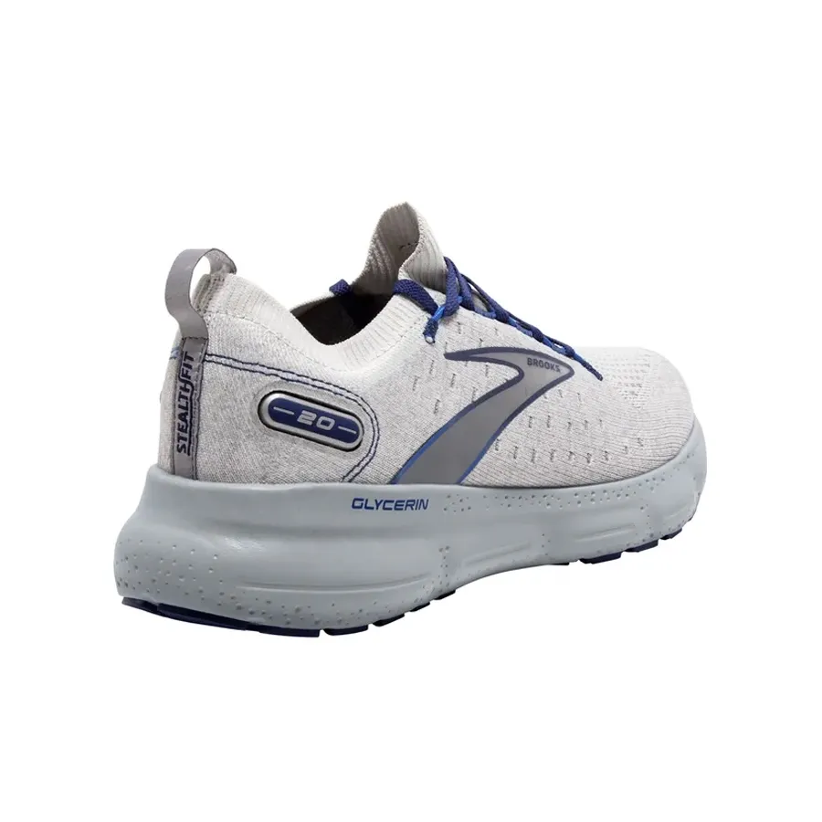 Imagen 3 de 5 de Zapatillas Brooks Glycerin Stealthfit 20-GRIS/AZUL