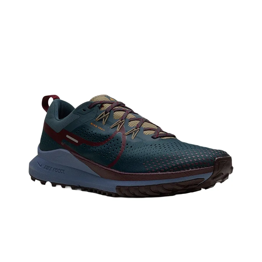 Imagen 1 de 7 de Zapatillas Nike React Pegasus Trail 4-VERDE MUSGO/BORDO/AZUL