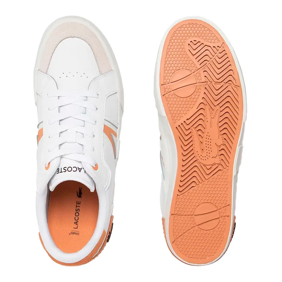 Imagen 2 de 5 de Zapatillas Lacoste L004-BLANCO/TERRACOTA
