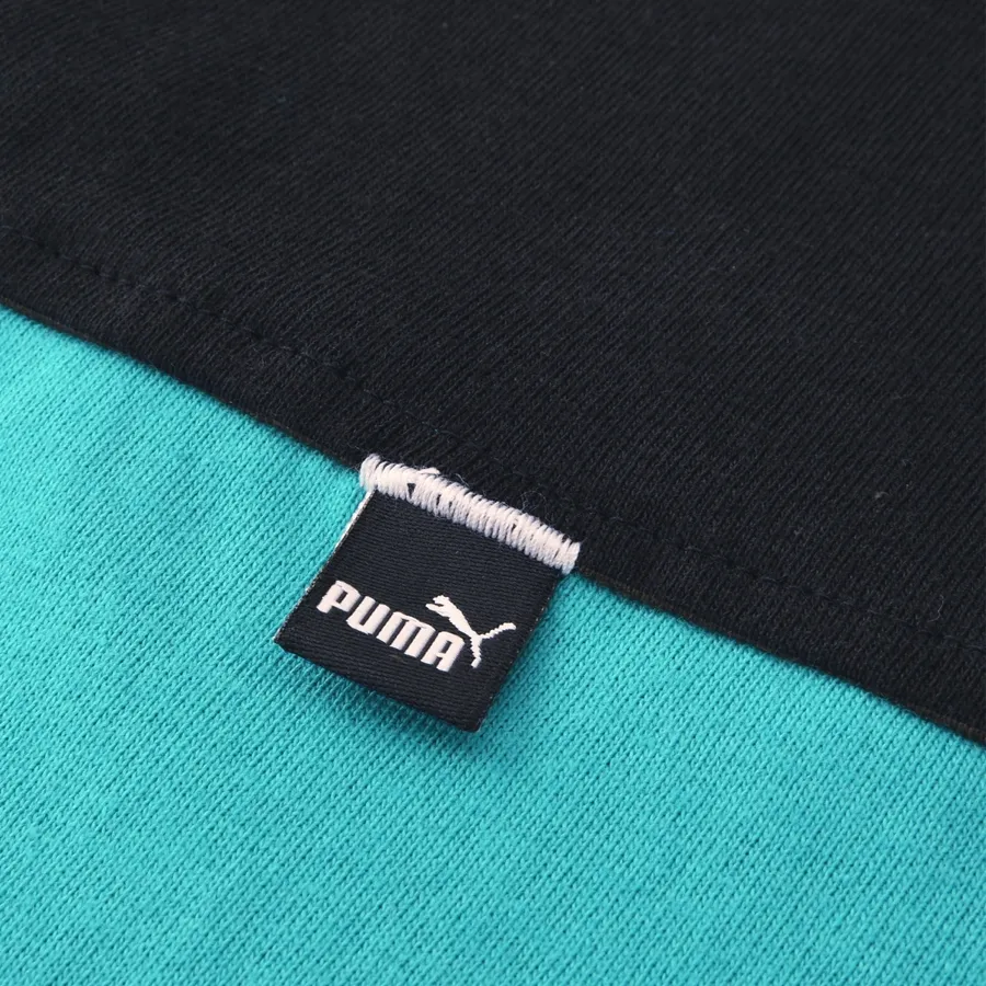 Imagen 3 de 4 de Remera Puma Power Colorblock-VERDE AGUA/NEGRO