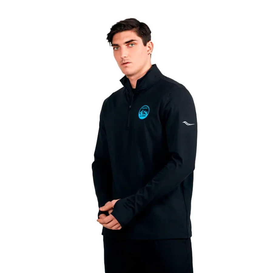 Imagen 2 de 6 de Buzo Saucony Solstice El Cruce-NEGRO