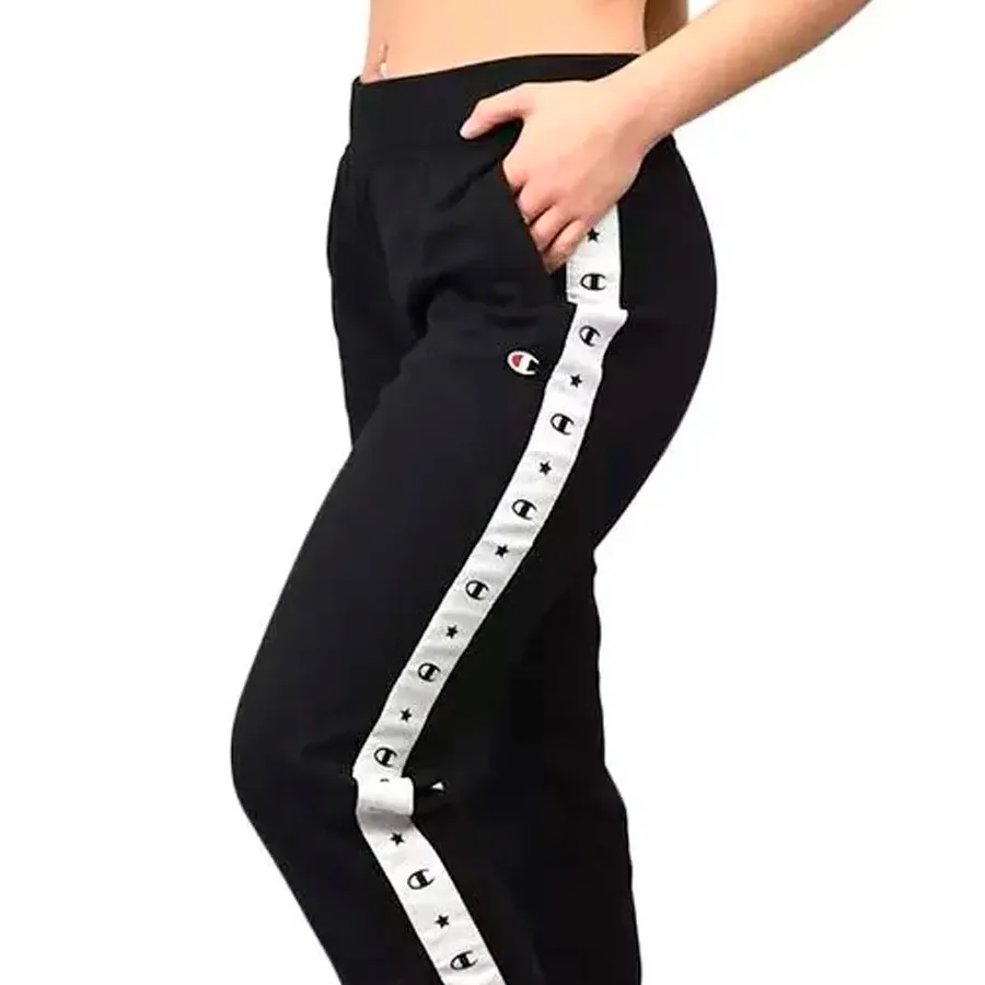 Imagen 2 de 3 de Pantalón Champion Deportivo-NEGRO/BLANCO
