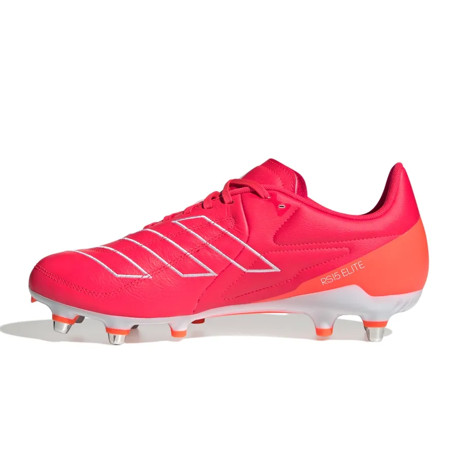 Imagen 2 de 7 de Botines adidas Rugby Rs15 Elite Terreno-CORAL FLUOR/NARANJA/BLANCO