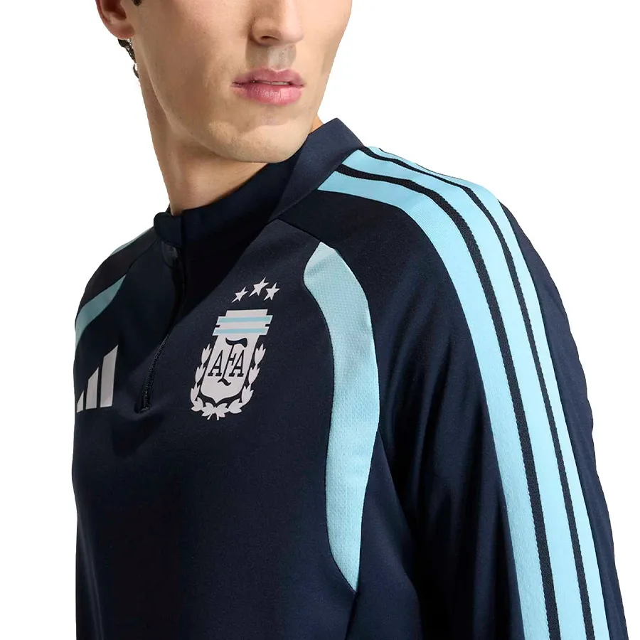 Imagen 3 de 5 de Buzo adidas Tiro Selección Argentina 26-MARINO/CELESTE
