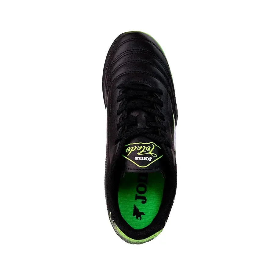 Imagen 2 de 4 de Botines Joma Toledo Tf-NEGRO/VERDE FLUOR