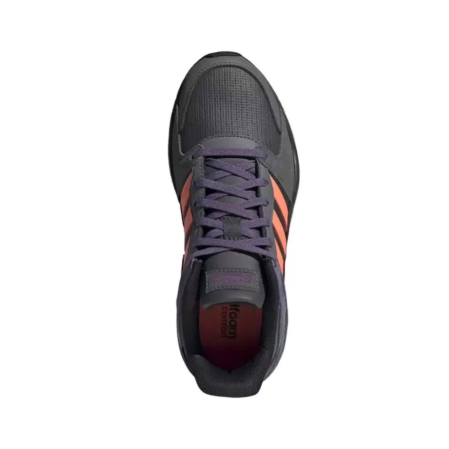 Imagen 3 de 6 de Zapatillas adidas Crazyzhaos-GRAFITO/VIOLETA/NARANJA