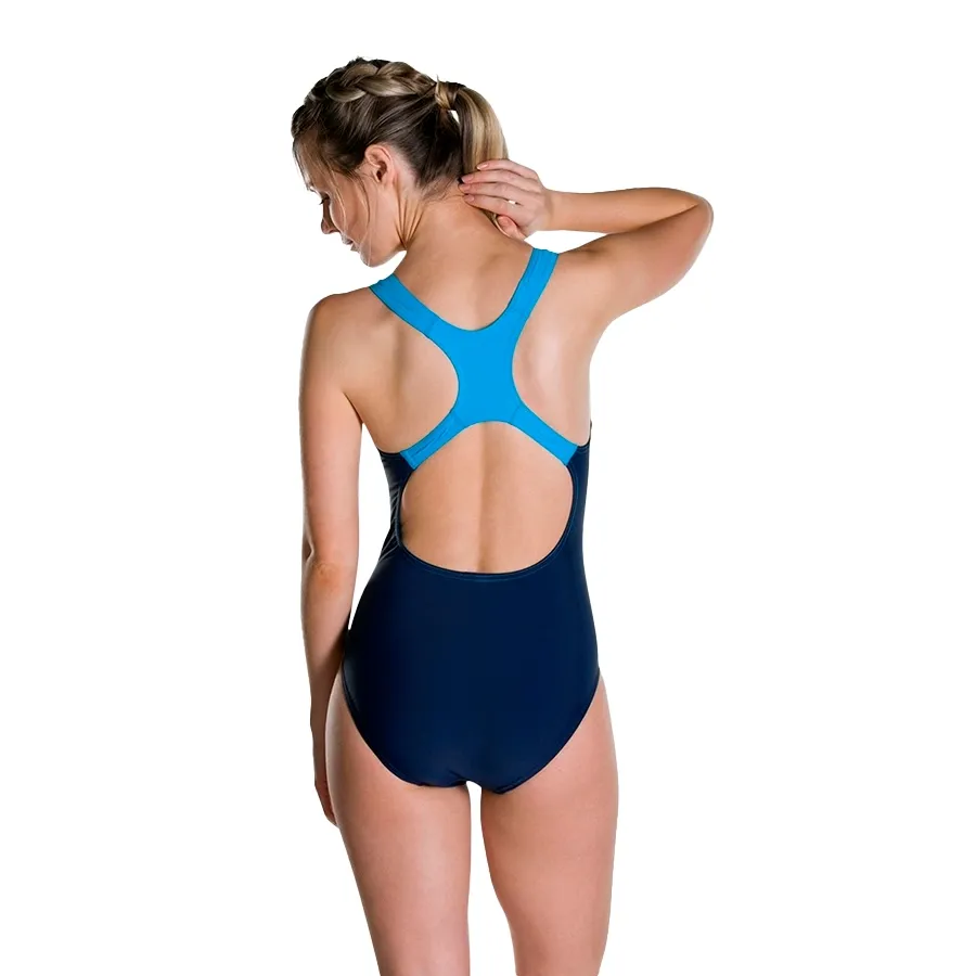 Imagen 2 de 3 de Malla Speedo Enteriza Gala Logo Medallist-MARINO/AZUL