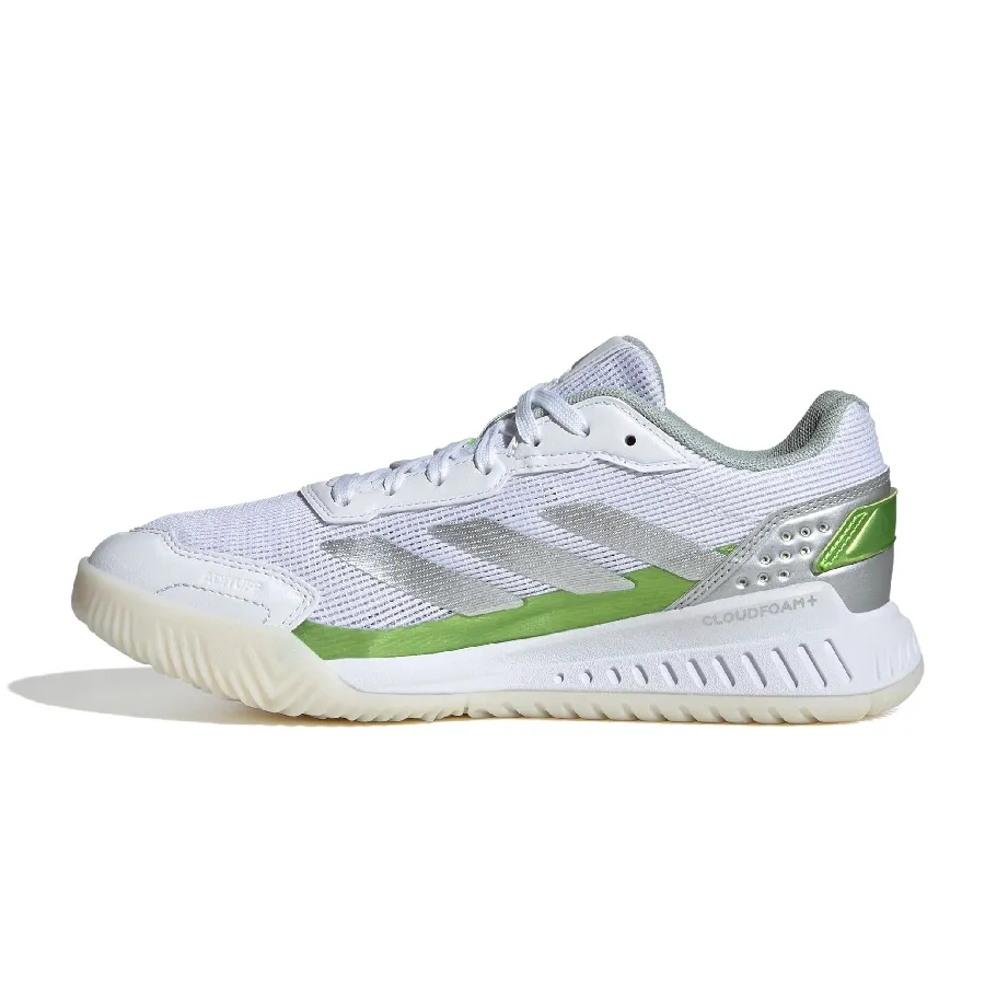 Imagen 2 de 7 de Zapatillas adidas Courtquick Padel-BLANCO/PLATA/VERDE FLUOR