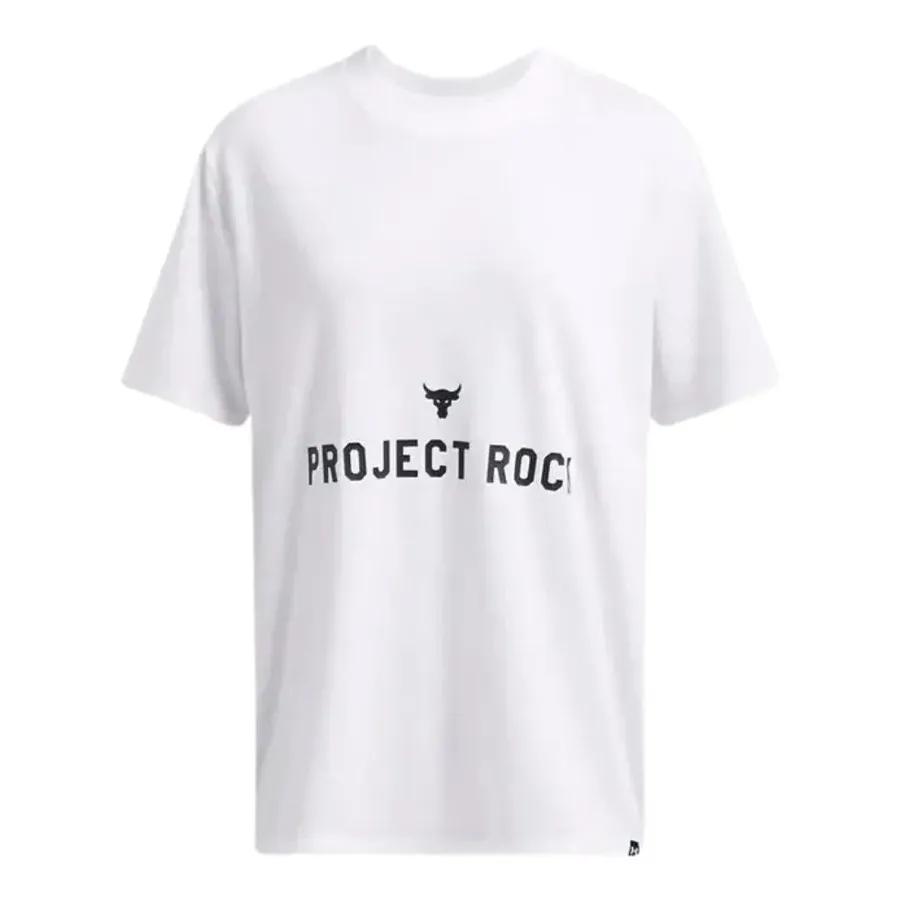 Imagen 2 de 4 de Remera Under Armour Project Rock Campus Q3-BLANCO
