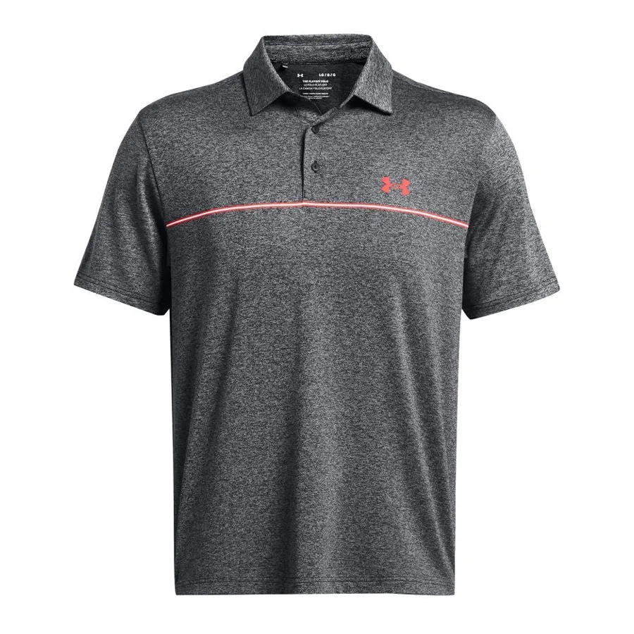 Imagen 0 de 2 de Remera Under Armour Playoff 3.0 Stripe Polo-GRIS/ROJO