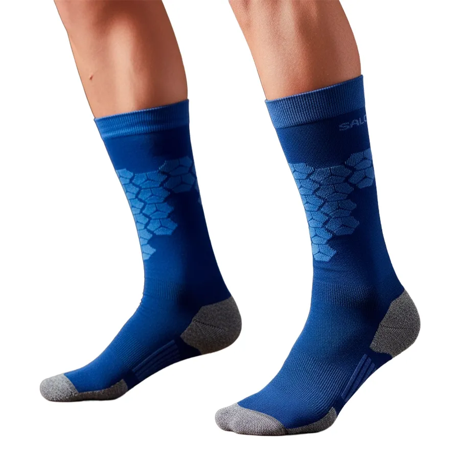 Imagen 0 de 3 de Medias Salomon Esqui Shelter-AZUL/GRIS