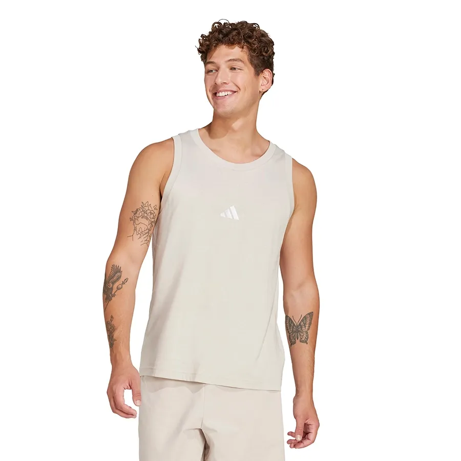 Imagen 0 de 4 de Musculosa adidas Essentials Small Logo-BEIGE