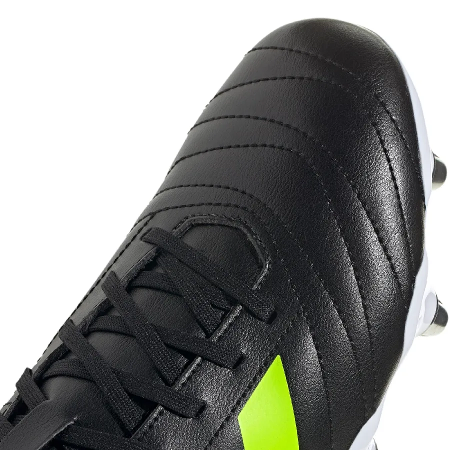 Imagen 5 de 7 de Botines adidas de Rugby Kakari Terreno Suave-NEGRO/VERDE FLUOR/BLANCO