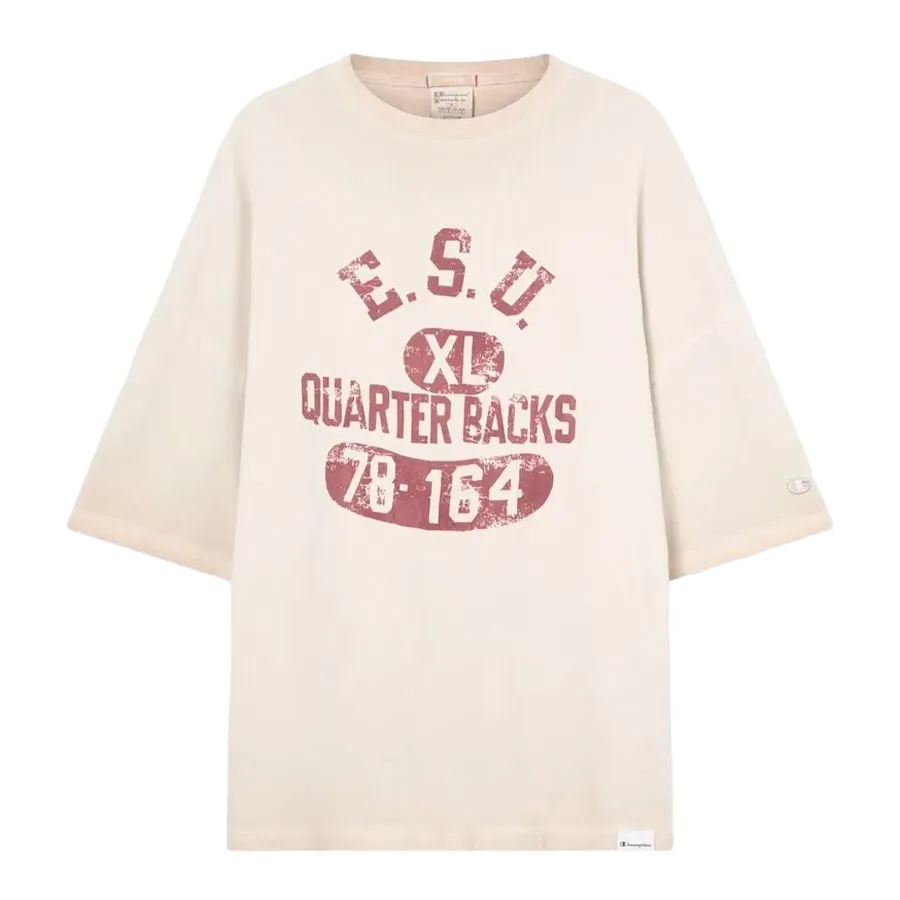 Imagen 2 de 4 de Remera Champion Time Capsule-BEIGE/BORDO