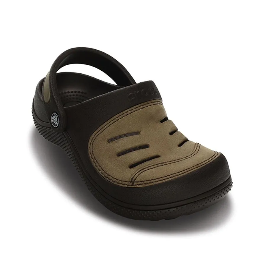 Imagen 1 de 3 de Ojotas Crocs Yukon Clog Kids-MARRON/KHAKI