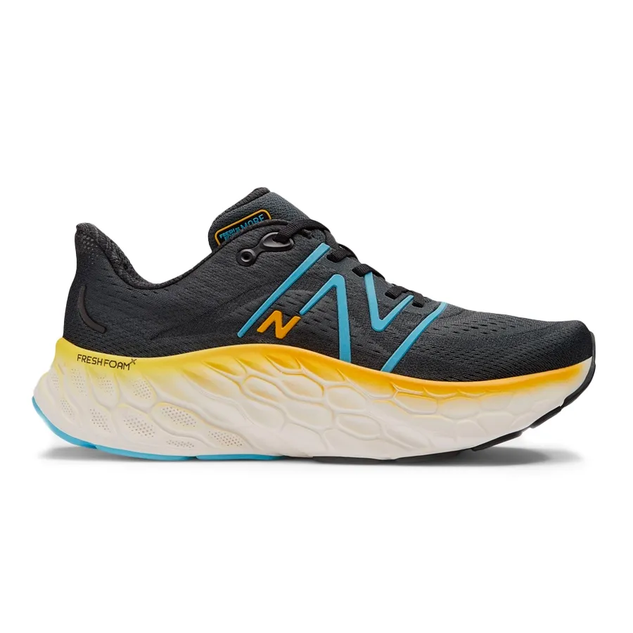 Imagen 0 de 4 de Zapatillas New Balance Fresh Foam X More v4-NEGRO/CELESTE/AMARILLO