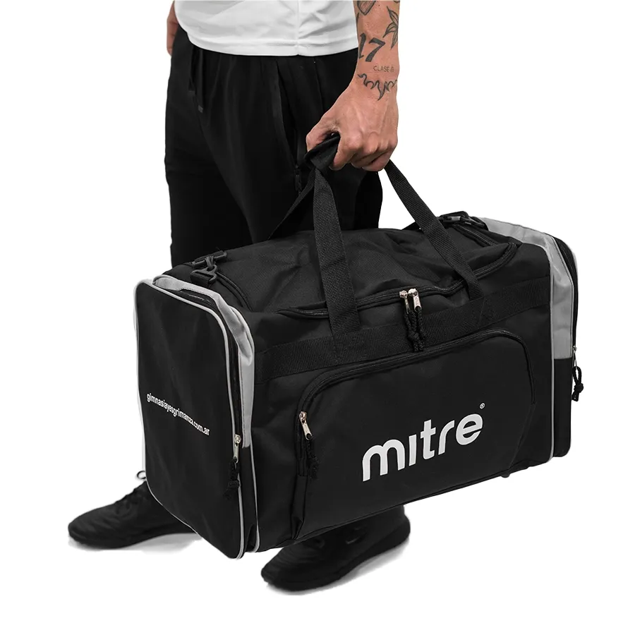 Imagen 3 de 4 de Bolso Mitre Gimnasia y Esgrima-NEGRO/BLANCO