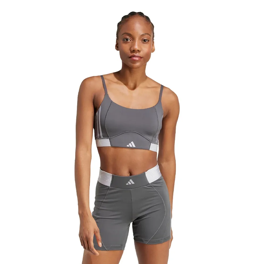 Imagen 0 de 6 de Top adidas Aer Ls Hyperglam-GRIS/BLANCO