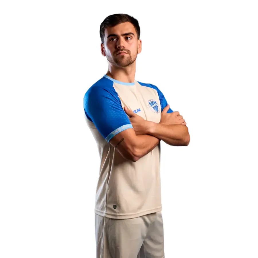 Imagen 1 de 4 de Camiseta Fiume Sport Godoy Cruz Alternativa 26-BEIGE/CELESTE