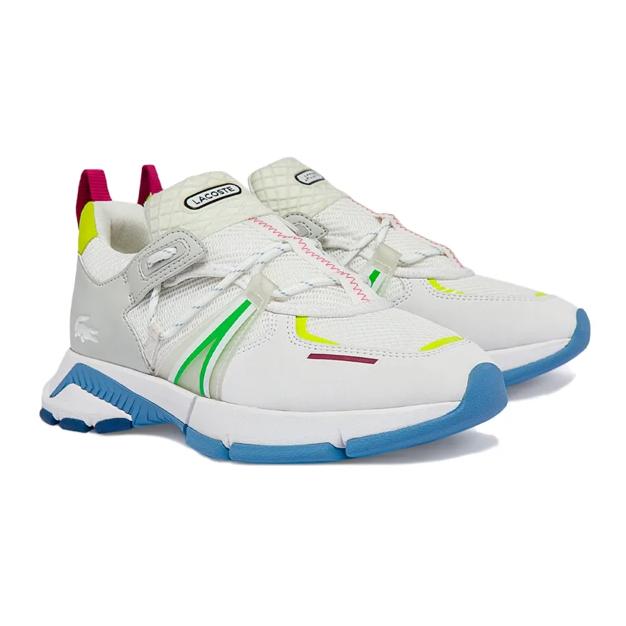 Imagen 1 de 5 de Zapatillas Lacoste L 003-BLANCO/FUCSIA/AZUL