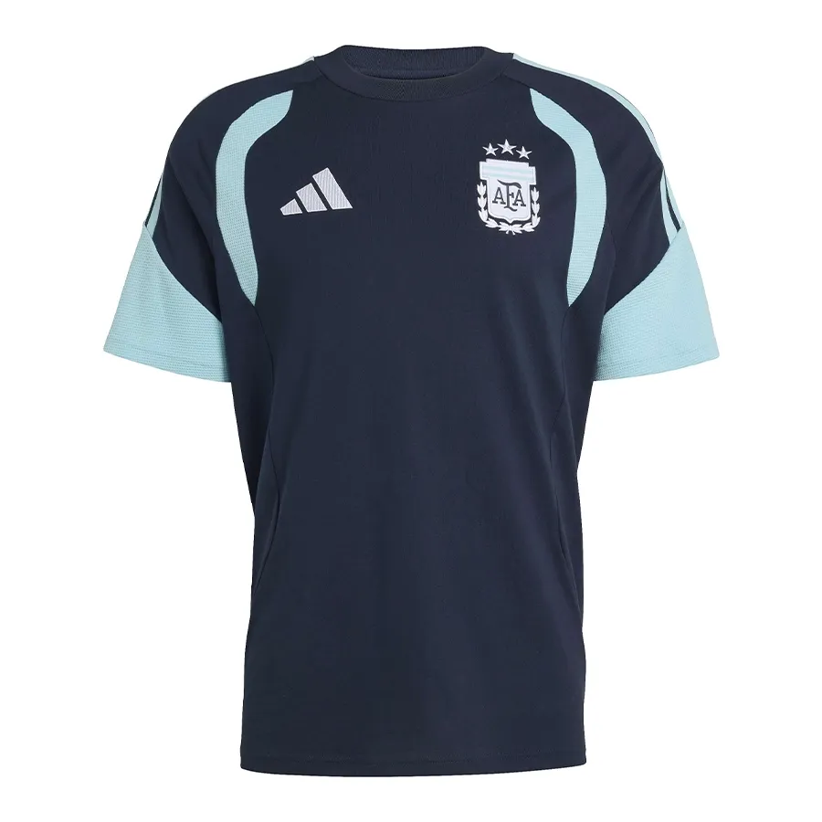 Imagen 2 de 5 de Remera adidas de entrenamiento tiro selección argentina 26-MARINO/BLANCO