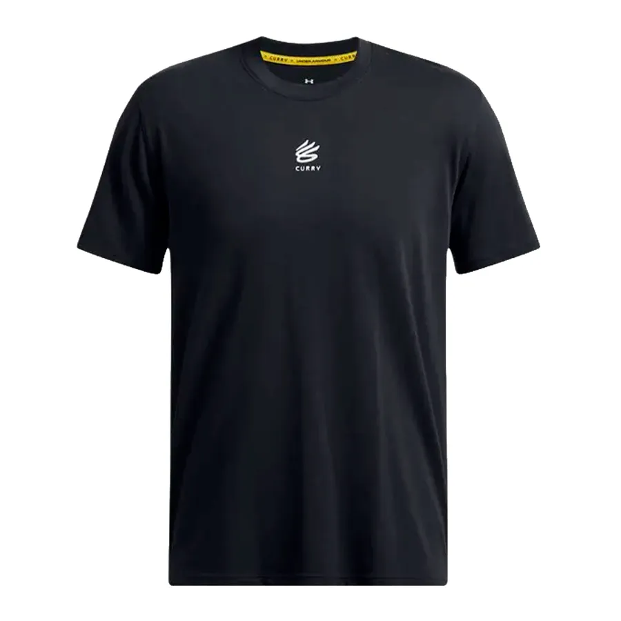 Imagen 2 de 4 de Remera Under Armour Curry Heavyweight Logo-NEGRO