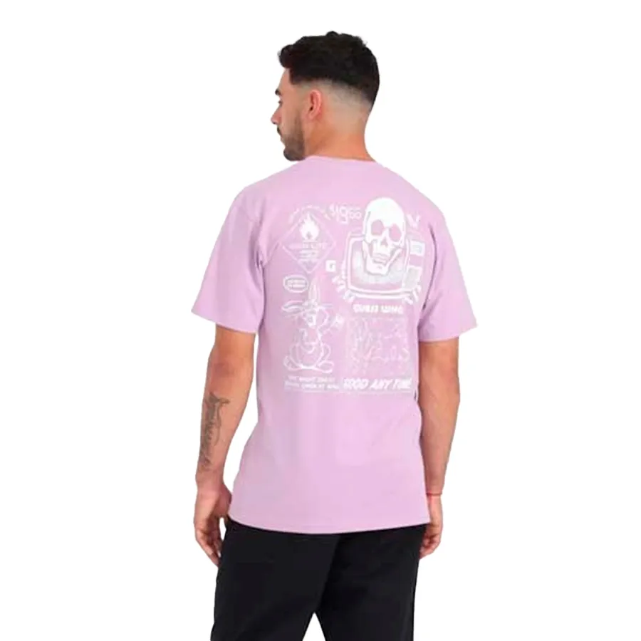 Imagen 1 de 3 de Remera Vans Crazzy Eddy-LILA/BLANCO